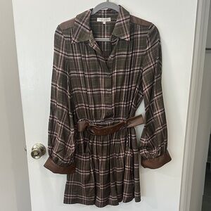 Ramy Brook Belted Shirt Dress